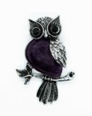 Pendant Owl Amethyst