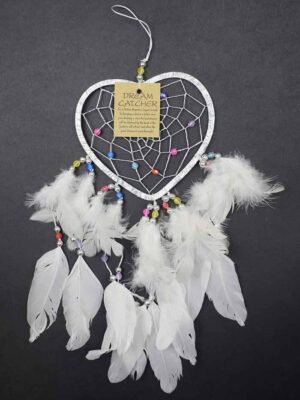 Dream Catcher Heart Silver And