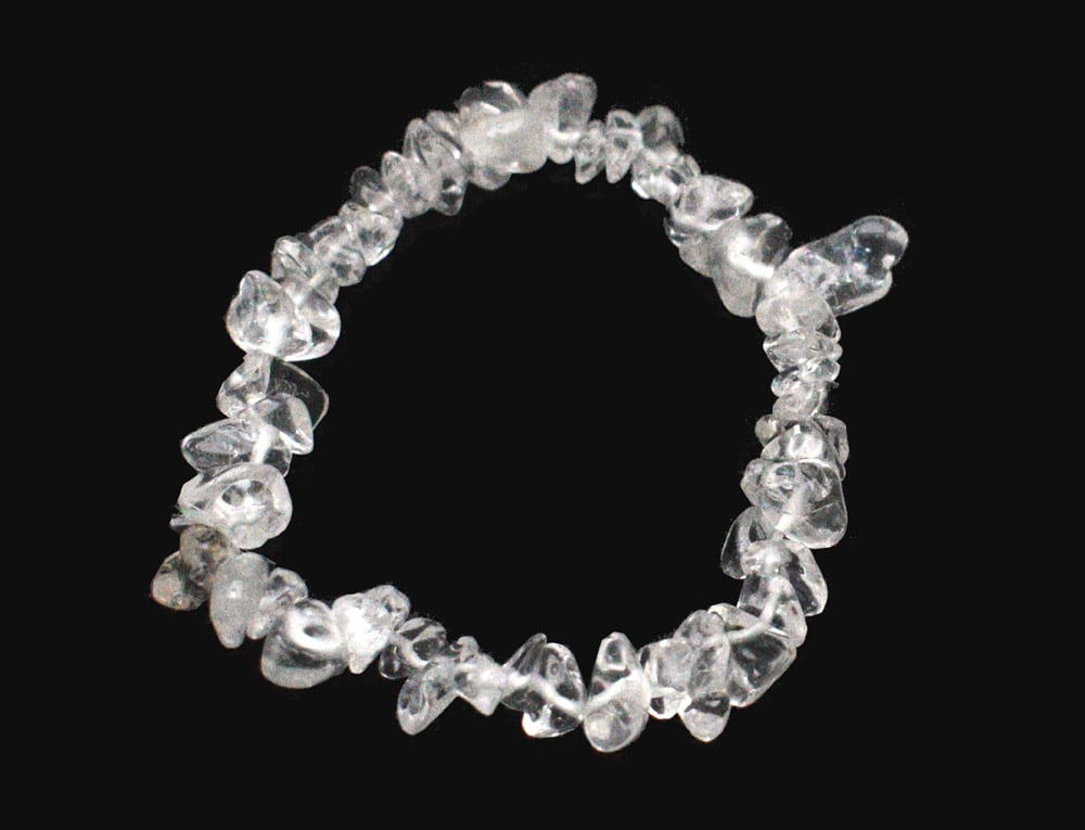 Bracelet Stone Chip Clear Quartz