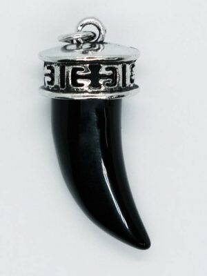 Pendant Horn Obsidian
