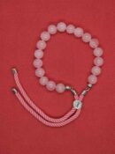 Bracelet Adj Bead Rose Quartz