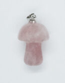 Pendant Mushroom Rose Quartz