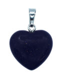 Pendant Heart Blue Floss 2cm