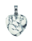 Pendant Heart White Howlite 2cm