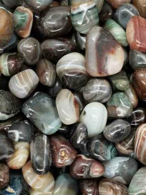 Tumblestone Natural Banded Agate