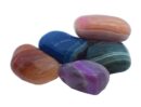 Tumble Stone Mix Banded Agate. 5PCS