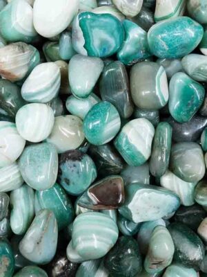 Tumblestone Green Banded Agate 3-5cm