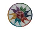 Soapstone Incense Plate Sun Set of 2