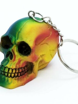 Keyring Skull Rainbow