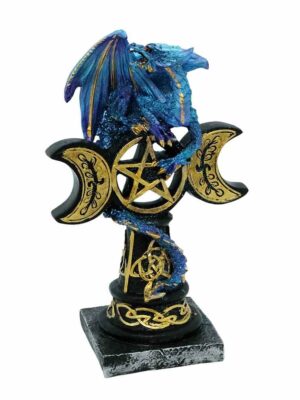 Dragon On Triple Moon Blue