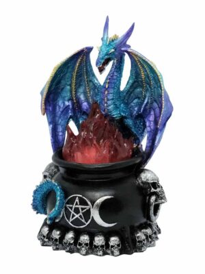 Dragon In Cauldron Blue