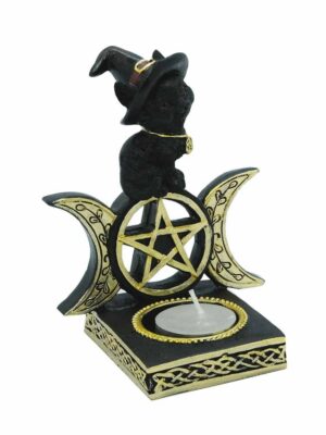 Candle Holder Cat On 3 Moons