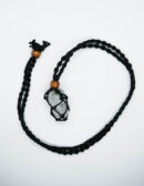 Necklace Woven For Tumble Black Small (Tumble Stone Not Included)