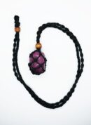 Necklace Woven For Tumble Black Large (Tumble Stone Not Included)
