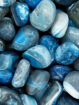 Tumblestone Navy Banded Agate 3-5cm