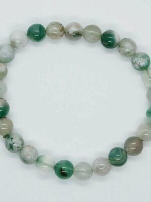 Bracelet Bead Green Cherry Agate