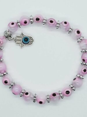 Bracelet Evil Eye Pink Fatima