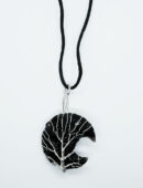 Necklace Moon Black Glass