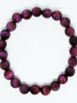 Bracelet 8mm Bead Pink Tiger Eye