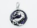 Pendant Dragon Amethyst Round