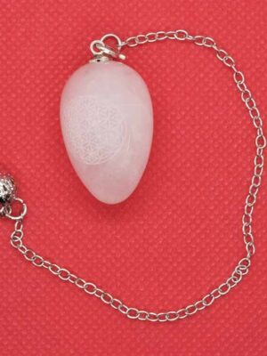 Pendulum Egg FOL Rose Quartz