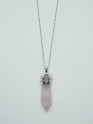 Necklace Wand Rose Quartz
