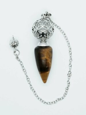 Pendulum Ball Tiger Eye Wand
