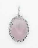 Pendant Oval Wired Rose Qz