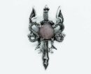 Pendant Dragons Sword Rose Qz