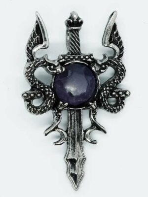 Pendant Dragons Sword Amethyst