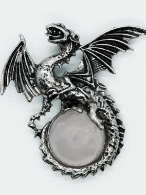 Pendant Dragon On Ball Rose Qz