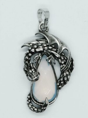 Pendant Dragon On Drop Opalite
