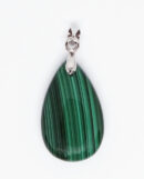 Pendant Drop 15x25mm Malachite
