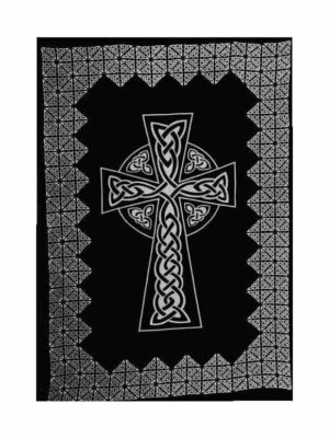 Bedspread Double Cross B/W