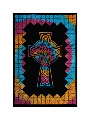 Bedspread Double Cross Multicolour