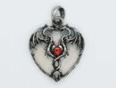 Pendant Dragon Opalite Heart