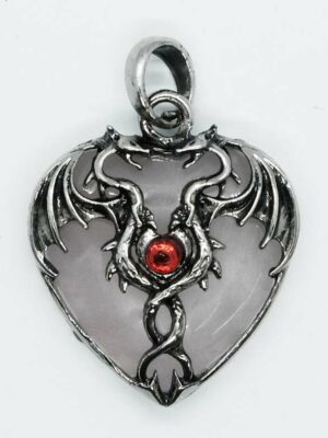 Pendant Dragon Rose Q Heart