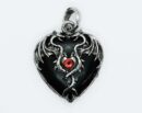 Pendant Dragon Obsidian Heart
