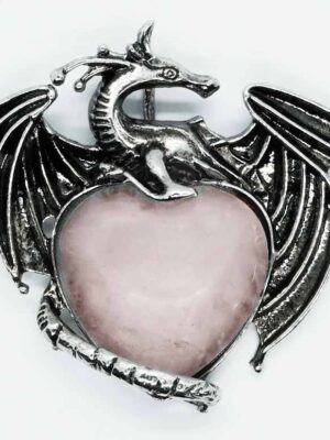 Pendant Dragon Rose Q Heart