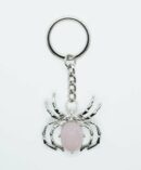 Keyring Rose Quartz Spider