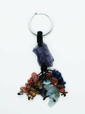 Keyring Rough Amethyst Chakra