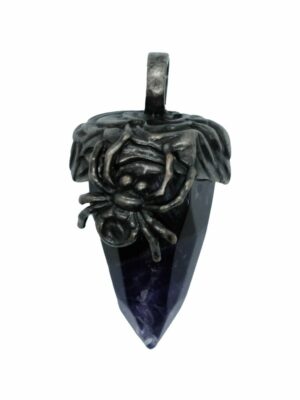 Pendant Spider On Amethyst Cone