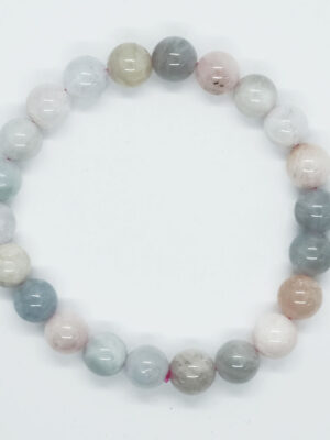 Bracelet 8mm Bead Beryl Aquamarine