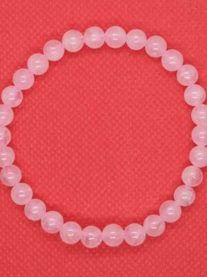 Bracelet 6mm Bead Rose Quartz
