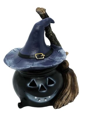 Wizard With Hat And Broom LED