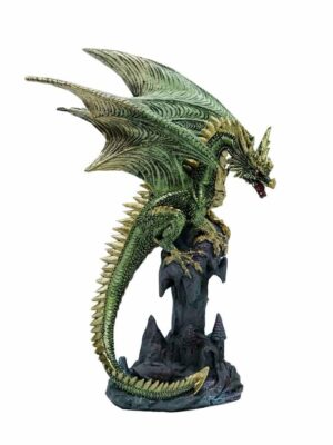 Dragon On Plinth Green