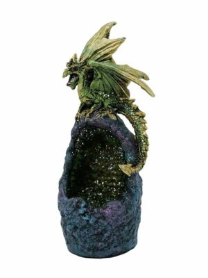 Dragon On Rock LED Green