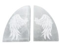 Selenite Bookends Wing