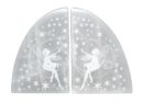 Selenite Bookend Fairy On Moon