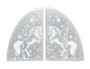 Selenite Bookends Unicorn